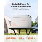 12v 75ah Deep Cycle Battery Sealed Agm Rechargeable Lead Acid Battery