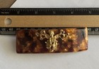 Kirk   s Folly Tortoise Shell  Angel Hair Barrette Gold Cherub Vintageclip France 