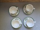 4 Christmas Tree Cup    Saucer Sets Set  2