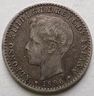 1896 Puerto Rico 10 Centavos Xf  Alfonso Xiii Espana Coin