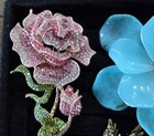Lot Of 9 Novelty Vintage Brooches Rinestone Mixed Style Office Accessories