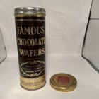 Vintage 1930 40s Nabisco  famous Chocolate Wafers  Empty Tin