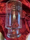 Vintage Glass Beverage Server  Possibly 1950 s  Design Is Etched On The Top Edge