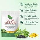 Oil Of Oregano With Black Seed Oil Softgels 6200mg high Carvacrol   Thymoquinone