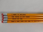 The X-files Pencil Set Of 4 Loot Crate The Truth Is Out There Unused No Box