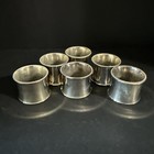 6 Silver-plated With Beaded Edges Napkin Ring 1 5  Heavyweight