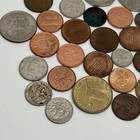 Vintage Mixed World Coins Bulk Lot Uk Usa Canada Nz Foreign Coin Collection