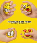 12 Pcs 2 5 Inch Stress Balls For Party Favors  Random Emoji Face Squeeze Toys