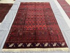 Antique Red Afghan Bokhara Area Rug 6x10 Handmade Persian Style Oriental Carpet