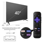 Hisense 40  Class Fhd  1080p  Roku Smart Led Tv  40h4030f1 