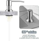 360  sink Soap Dispenser Kitchen Stainless Steel Hand Liquid Pump Bottle Tube Kit