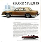 1981 Mercury Marquis Brochure catalog W color Chart  Grand brougham colony Park