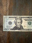 Pa66746606b 2013  20 Dollar Note    fancy Serial  Strike Error   Ink Bleed   