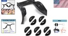 Comfortable Anti-slip Eyeglass Nose Pads With D Shape Air Bag - 5 Pairs  Black