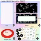 74pcs Empty Press On Nails Packaging Box Set Includes 35pcs Empty Nail Package 