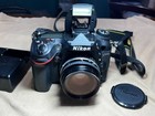 Nikon D7200 24 2 Mp Digital Slr Camera Black Body With Lens   Charger Tested 