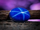 Natural 12 Ct Oval Cabochon 6 Rays Linde Blue Star Sapphire Loose Gemstone A 