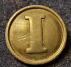 Civil War Confederate Infantry Local Pewter Block  i  Button Albert  Cs-184-b