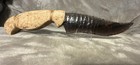 Handmade 6    Obsidian mahogany Obsidian  Fixed Blade Knife Wood resin Handle