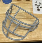Vintage Game 1998 Riddell Football Helmet Facemask Used Grey Guard Njop-dw Gray