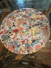Vintage Springbok Puzzle Plus  stuck On Stickers   Round Puzzle Over 500 Pcs 20 