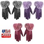 Women s Ladies Lambskin Leather Gloves Thermal Winter Warm Driving Soft Lining