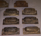 Great Set  11  Antique  Bin  Cabinet  Pulls
