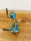 Sterling Kachina Southwest Artist David Freeland Jr Silver Turquoise Stone Inlay