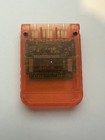 Official Sony Playstation 1 Ps1 Authentic Memory Card Oem Tested Psone Orange