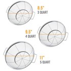 U s  Kitchen 3pc Colander Set  Stainless Steel Mesh Strainer Net Baskets 3 4 5qt