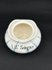 Vintage Holt Howard Lil  Sugar White Blue Stripe Ceramic Bottom Only Pixieware