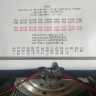 1928 Underwood 4 Bank Typewriter Ash Woodgrain Finish Vg Condition 