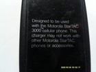 Motorola Star Tac 3000 Cellular Phone Charger   spn4509a  Vg Tested Condition 