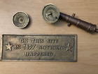 Harvin Brass Door Knocker Cannon And 1897 Plate