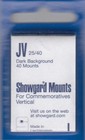 Showgard Black Stamp Mounts Jv 25x40 Mm Us Commemoratives Vertical Pack Of 40