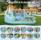 Kids Inflatable Bounce House Water Slide W  Ball Pit  Sprinkler   Blower