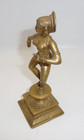 Dancing Indian Lady   Deity Brass Statue   Figurine 6 1 2  Goddess Hindu