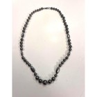 Vintage Navajo Sterling Silver Bench Bead Necklace 101g 30in Opera Pearls Strand