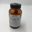  Merck Sodium Bromide Antique Amber Apothecary Pharmacy Medicine Bottle Empty
