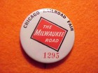 Chicago Railroad Fair postcards  the Milwaukee Road-pinback  1295