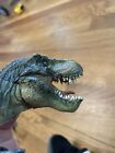 2012 Papo Dinosaur Green Running T -rex Tyrannosaurus Rex Movable Jaw Great Cond