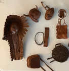 Vintage Marx Chief Cherokee Geronimo Johnny West Indian Accessories Lot Plus
