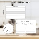 100 Blank Recipe Cards - 3x5 White  Double Sided For Bridal Shower   Wedding