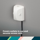 Outlet Cover With Cord Shortener For Baby Proofing