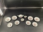 Vtg Kids China Tea Set Floral Teapot Creamer Plates Cups 11pc Made In Japan