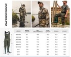 Fishingsir Camo 2-ply Nylon Pvc Waterproof Fishing Chest Waders  us Sz Large 
