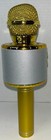Gold Wireless Bluetooth Karaoke Microphone With Built-in Speaker Euc