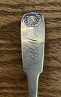 American Coin Silver Shell Handle Dessert Spoon Samuel Waters Boston 1793-1805 