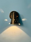 Mid-century Modern Brass Wall Sconce Cone Light Fixture Vintage Xmas Gift