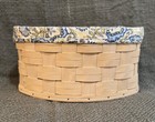 Longaberger Md  2010 Metropolitan Basket W earth   Sky Liner  Prot    Dividers